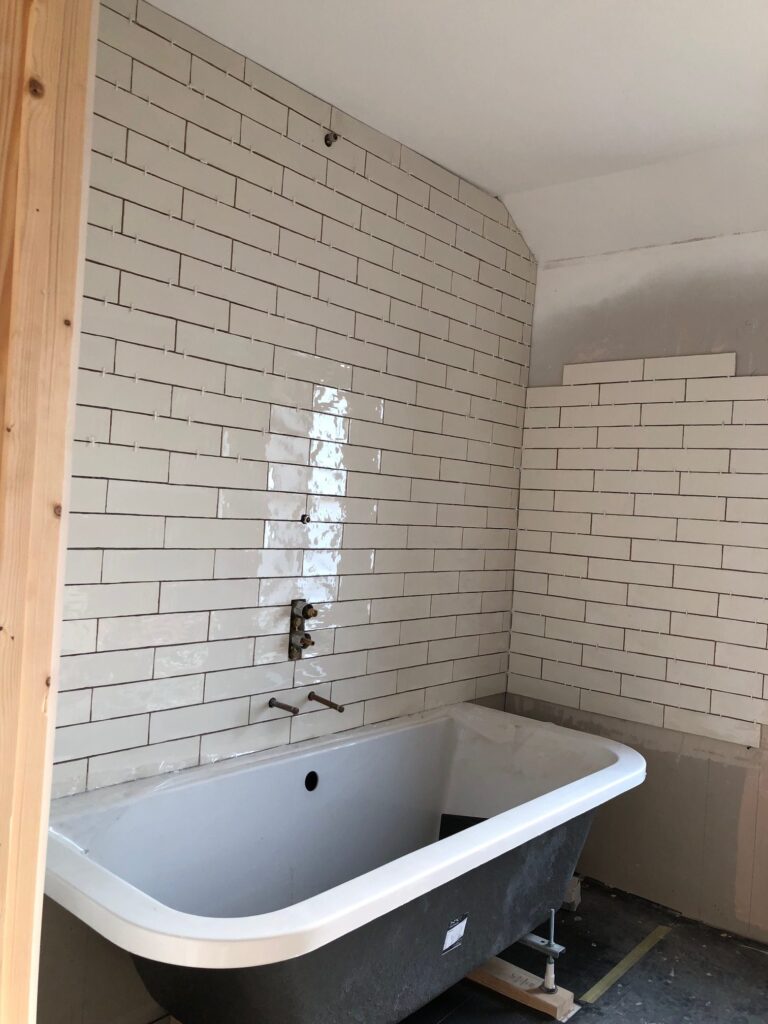 bathroom fitting in progress