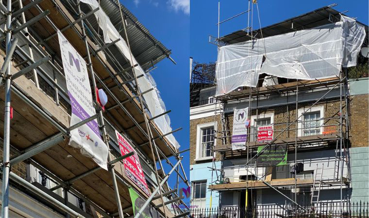 commercial work before and after