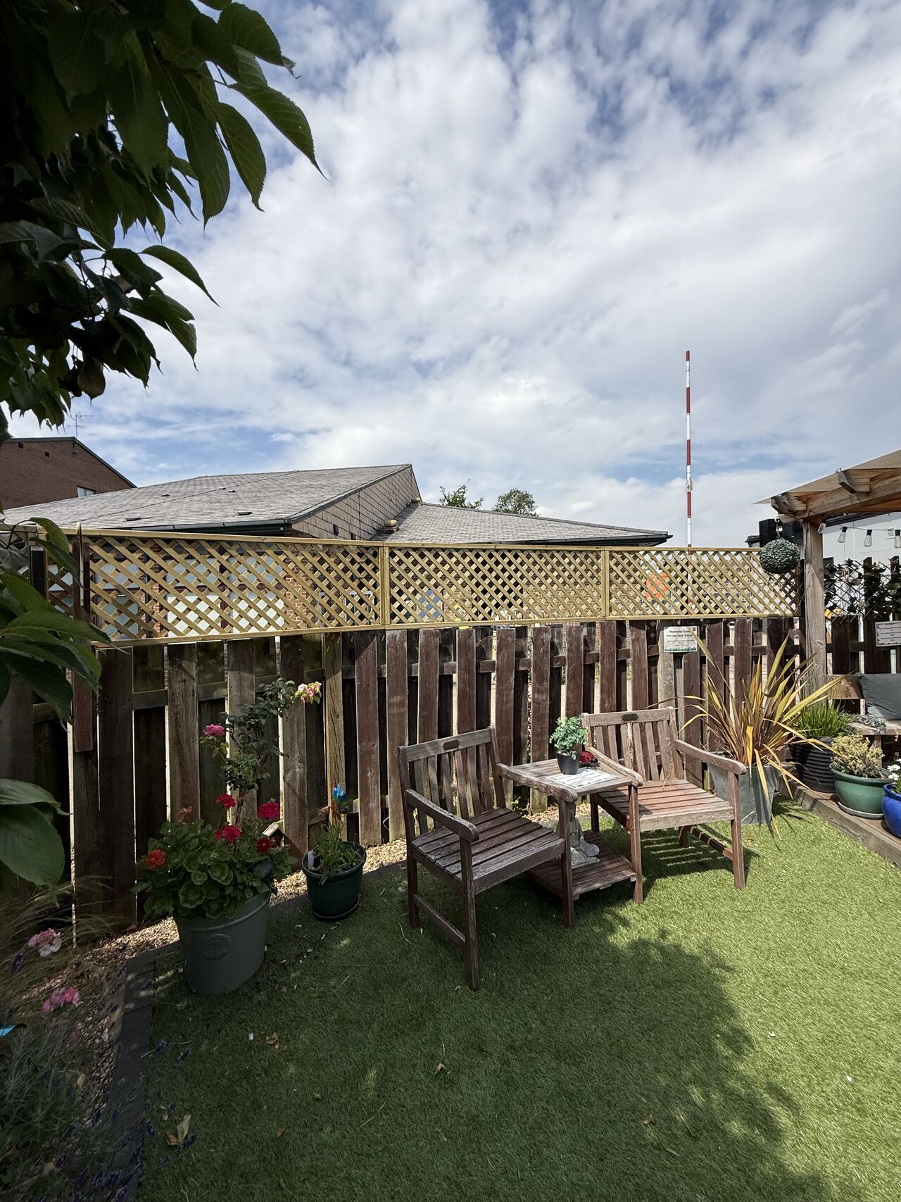 Garden refresh in progress, Lister Hospital paediatric nurses garden
