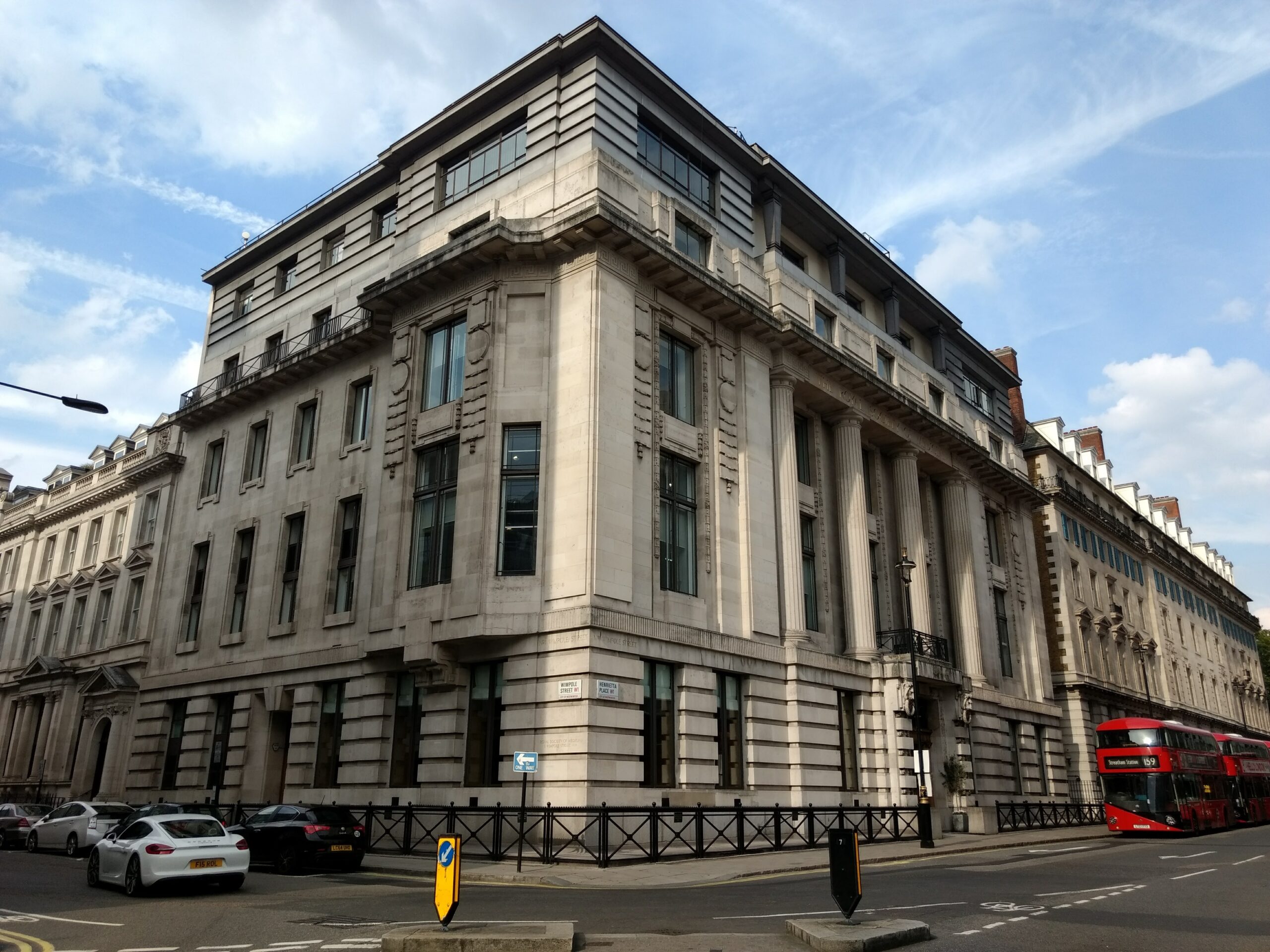 Royal Society of Medicine, commercial ceiling reinstatement delivered by Nationserv